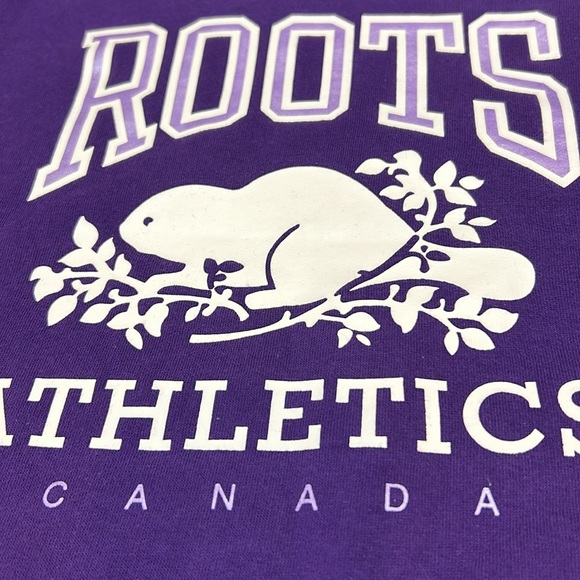 Roots Hoodie Sweater Girls XXL Size 13-14 Purple Kids Joggers Comfortable Girls - Picture 4 of 7